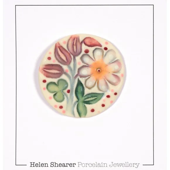 Flower Brooch Pink | Helen Shearer