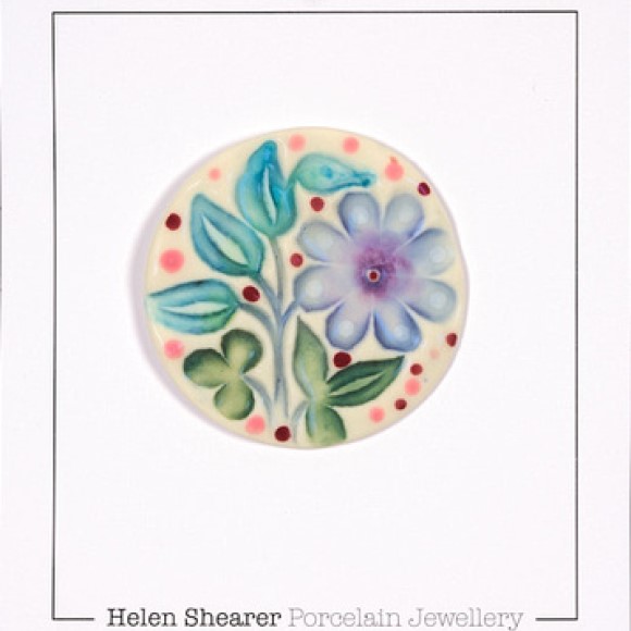 Flower Brooch Blue | Helen Shearer