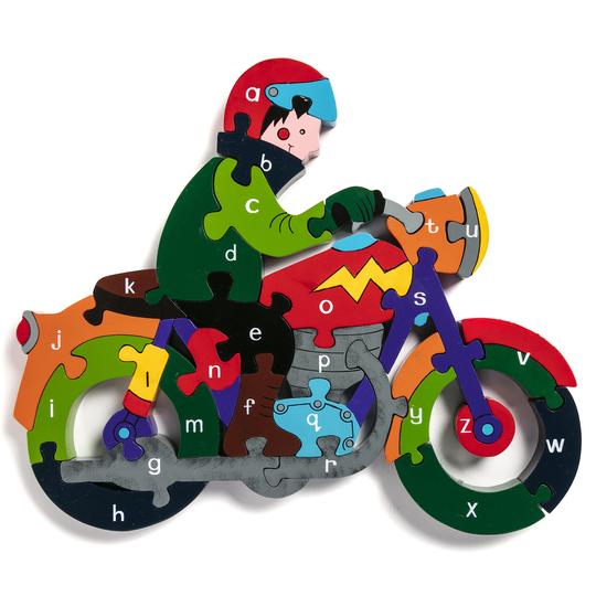 Wooden Motorbike Jigsaw Puzzle