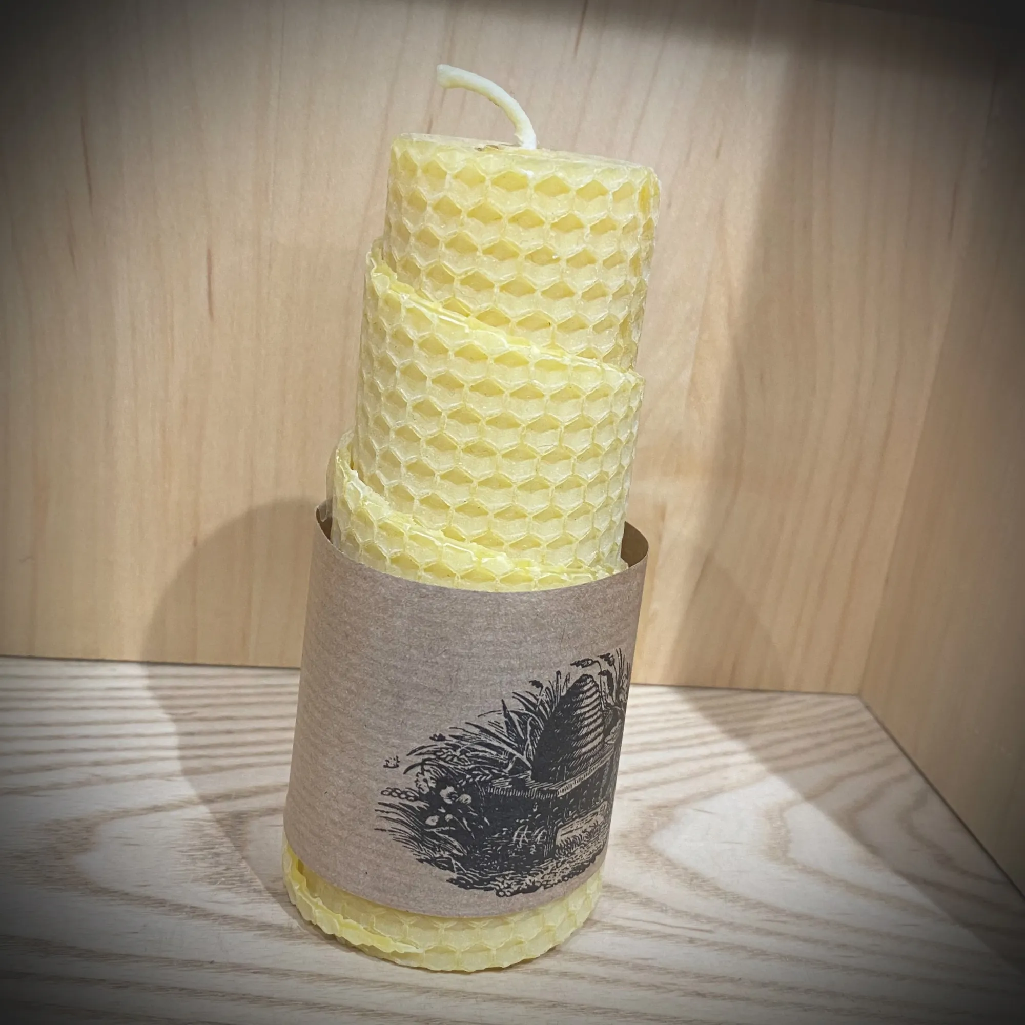 Beeswax Spiral Candle 