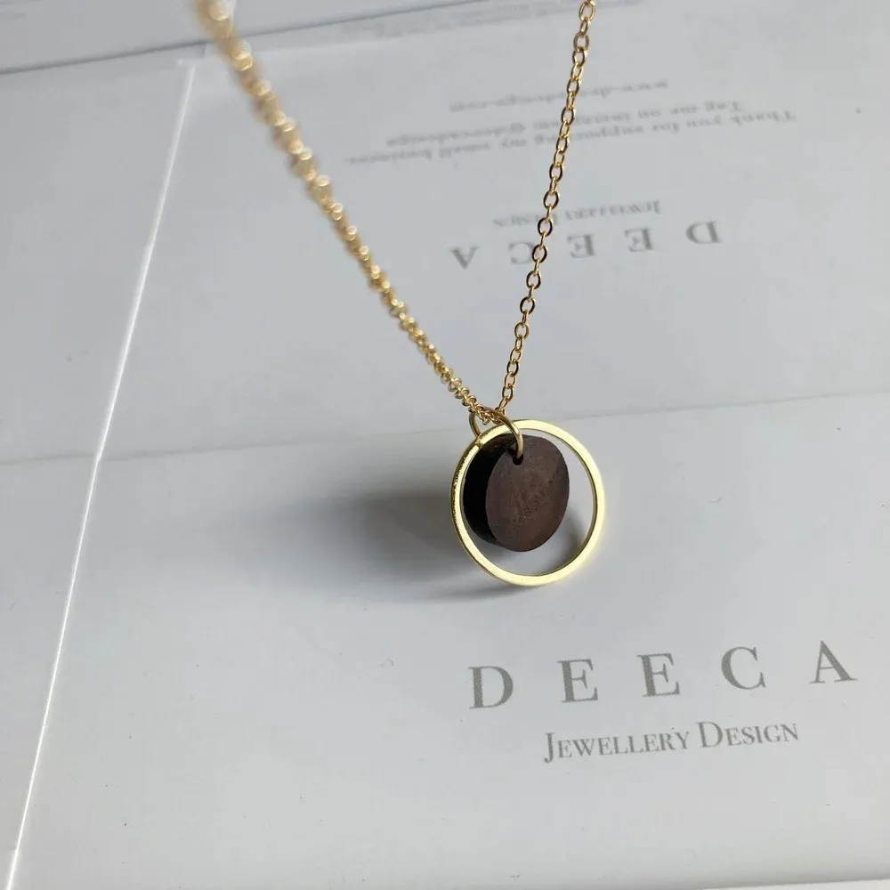 Golden Circle Necklace | Deeca Design 