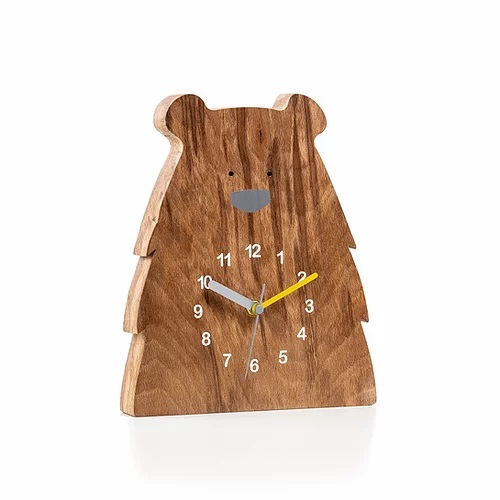 Grizzly Bear Wooden Clock | Sam agus Nessa