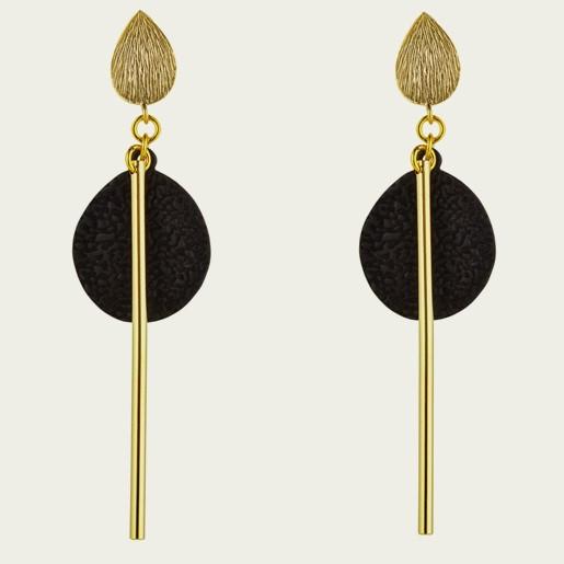 Scribble and stone earrings deals