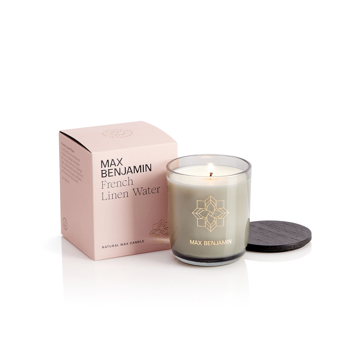 French Linen Water Candle | Max Benjamin