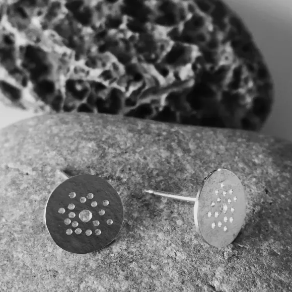Circle Collection | Sterling Silver Stud Earrings | Berina Kelly 