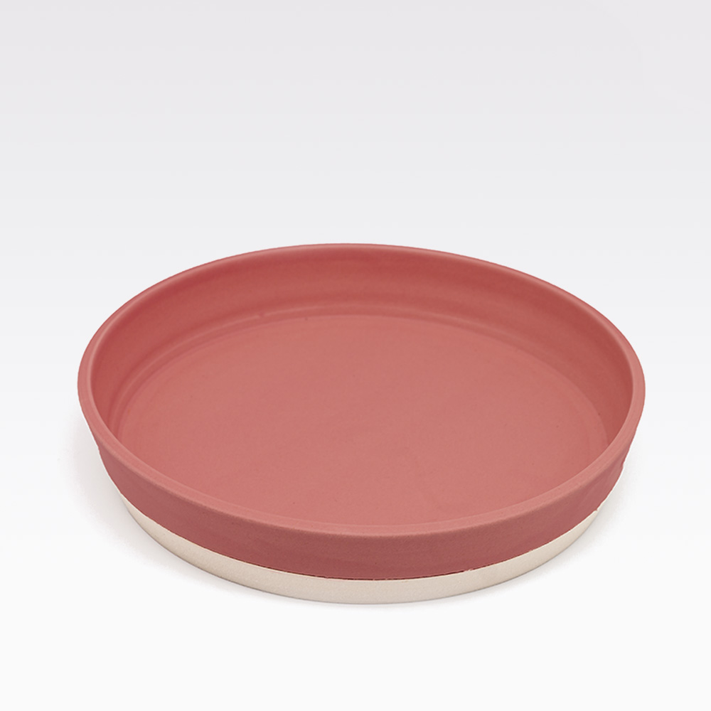 Serving Dish | Coral pink ceramic | John Ryan