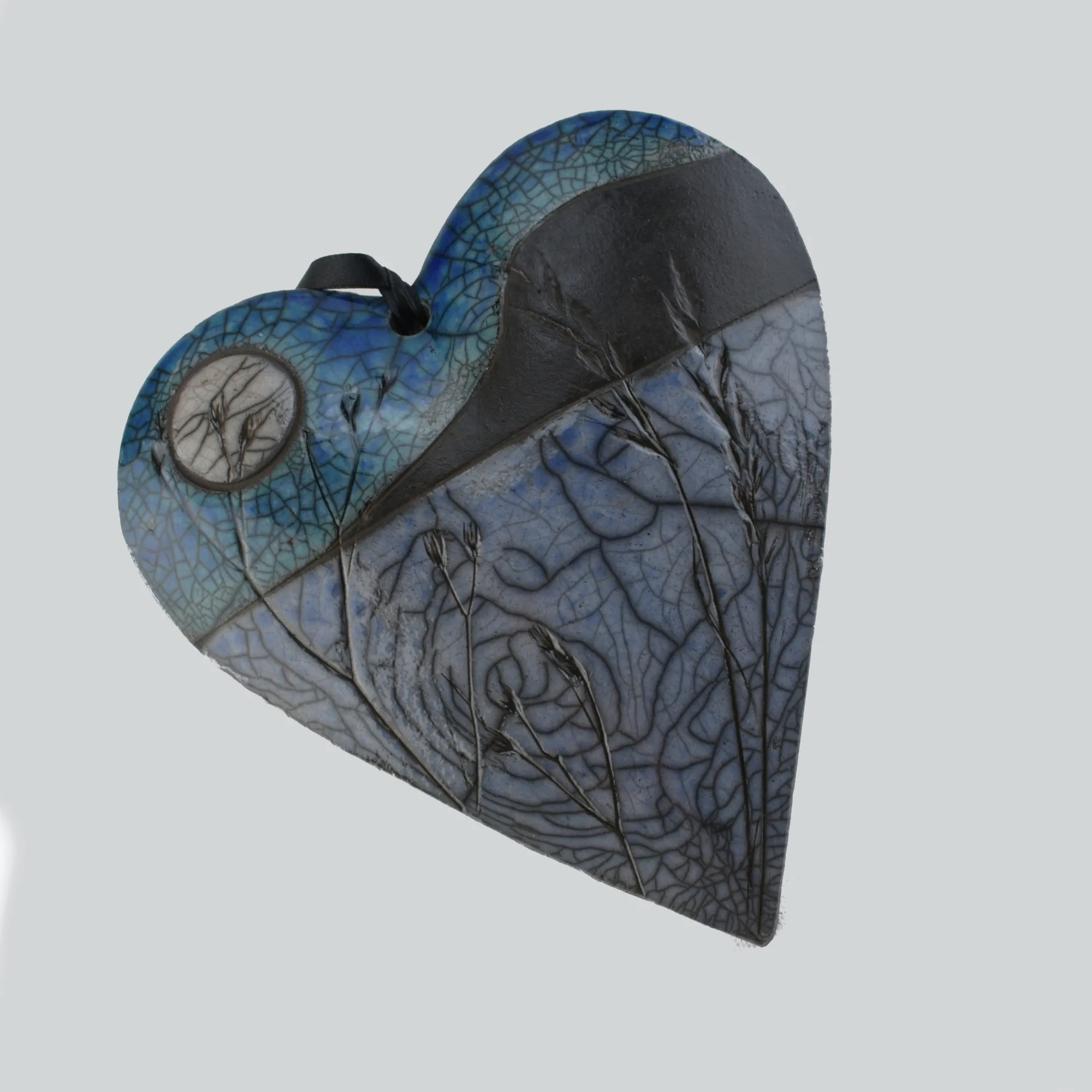 Benbulben, | Raku Ceramic Heart | Julian Smith |