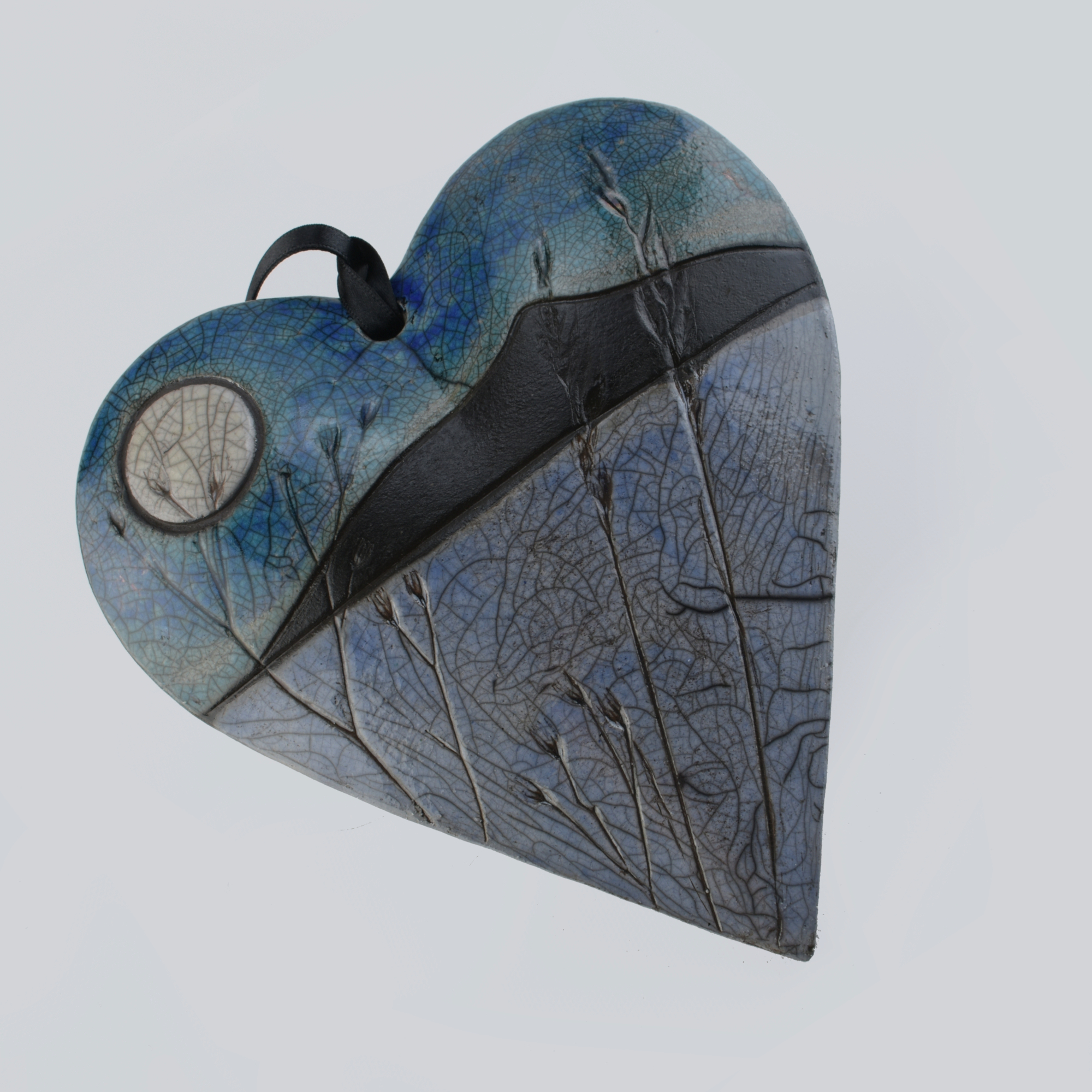Knocknarea | Raku Ceramic Heart | Julian Smith |