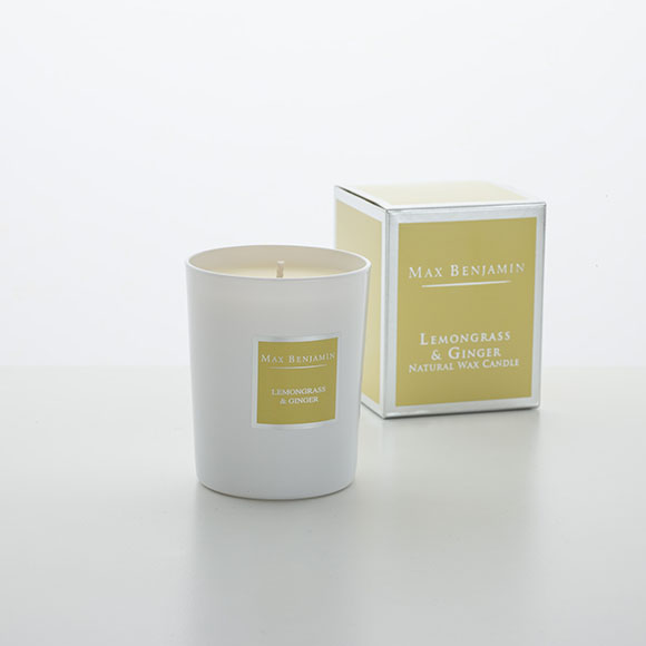 Lemongrass & Ginger Natural Candle | Max Benjamin