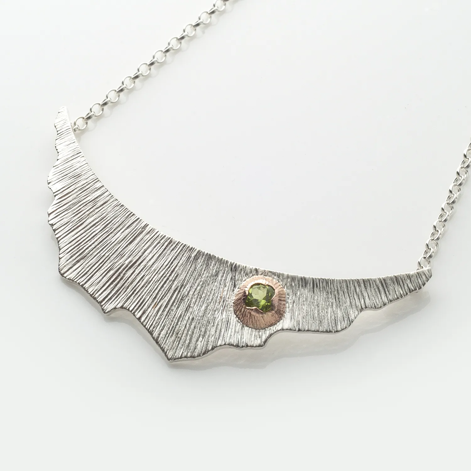 Seashore | Sterling Silver Pendant with 9ct Rose Gold Plating | Large | Martina Hamilton