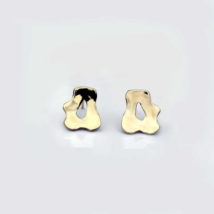 Reflections | Hallmarked Gold Stud Earrings | Small | Martina Hamilton