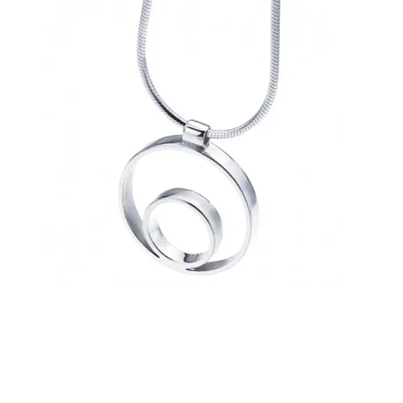 Circles Collection | Sterling Silver Pendant | Medium | Maureen Lynch
