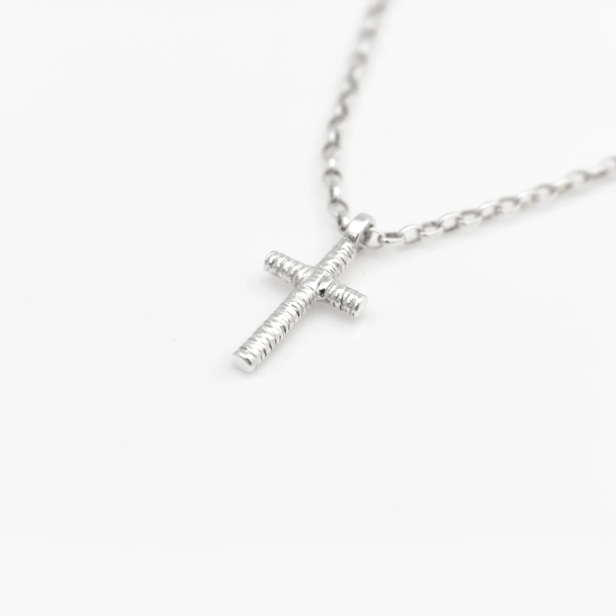 Spirit | Sterling Silver Cross Pendant | Small | The Cat & The Moon