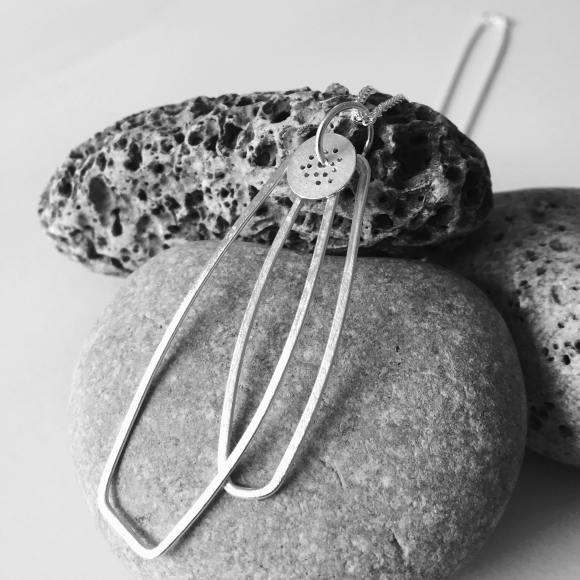Line Collection | Sterling Silver Narrow Line pendant | Berina Kelly 