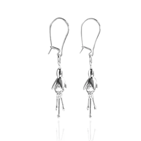 Fuchsia | Sterling Silver Drop Earrings | Petite | Linda Uhlemann 