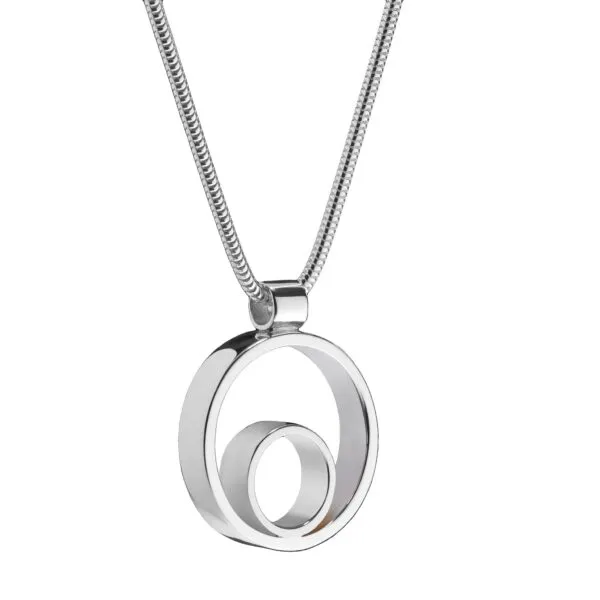 Circles Collection | Sterling Silver Pendant | Small | Maureen Lynch