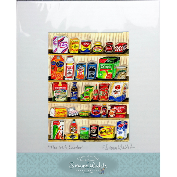 'The Irish Larder' Simone Walsh Irish Print Wall Art made in